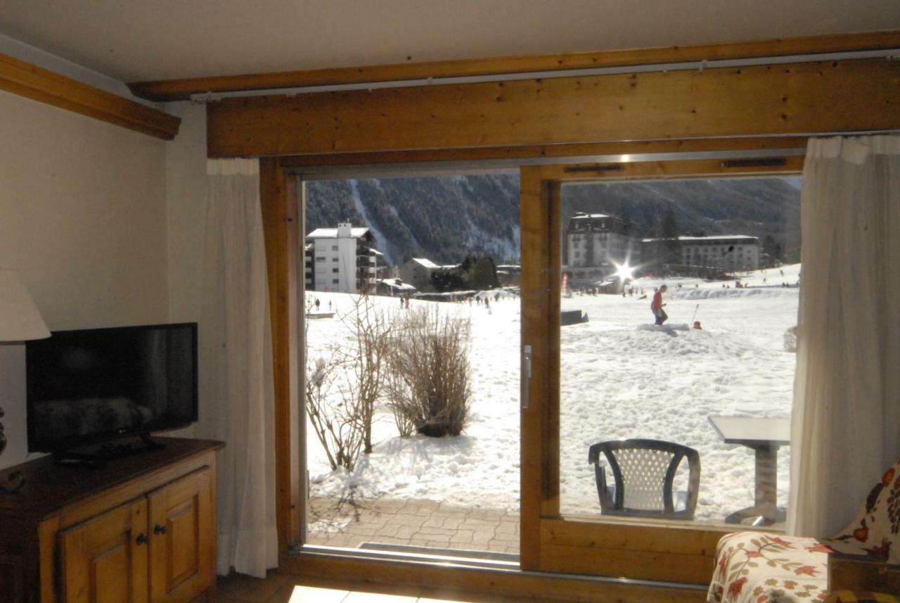 Front Ski Slope Chamonix Apartment Luaran gambar
